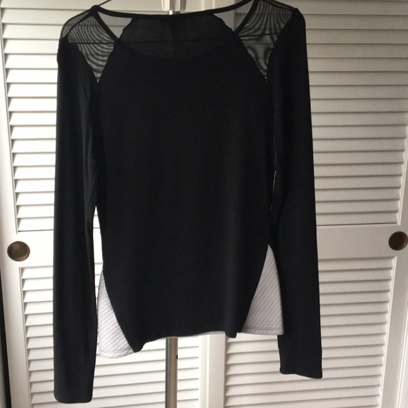 Express Long sleeve black and gray top - Picture 2 of 2